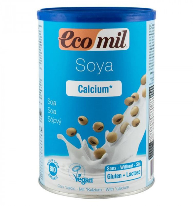 Pudra pentru Bautura de Soia cu Calciu Bio Ecomil 400gr