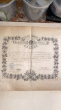 REGATUL ROMANIEI BREVET DE INAINTARE IN GRAD(SUBLOCOTENENT)26 AUGUST1898/F.BUNA!