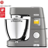 Robot de bucatarie KENWOOD KWL90.004SI Titanium Chef Patissier XL, 1400 W, 6 functii presetate, 2 vase 7 l/5 l, 13 trepte viteza, Cantar integrat, Sis