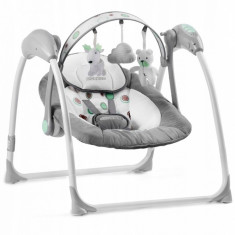 Leagan electric cu muzica Ricokids 7321 - Gri foto