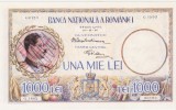 Fotografie / print istoric - 1000 lei Carol II - mentiunea Murnu