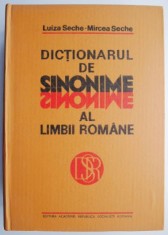 Dictionarul de sinonime al limbii romane ? Luiza Seche, Mircea Seche foto