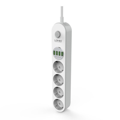 Prelungitor LDNIO SE4432, 4 prize, 4 X USB-A, PD Quick Charge, 17W, 2m foto