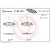 Placute frana Ford Focus 2 (Da Hcp Dp) 07.04-09.13, Fata, BREMBO