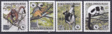 DB1 Fauna Madagascar 1988 WWF Lemurieni 4 v. MNH, Nestampilat