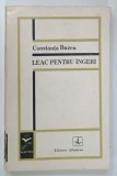 LEAC PENTRU INGERI de CONSTANTA BUZEA , 1972 * DEDICATIE , * FORMAT REDUS