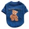 Haina tip hanorac Pufo Bear pentru caini, sau pisici, marimea M, albastru