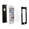 Husa 360 Ultra Slim Fata Spate + Folie Sticla 9H pentru iPhone X, Negru, Cauciuc, Rezistenta la Socuri