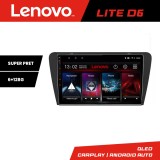 Navigatie Android Lenovo Lite D6 pentru Skoda Octavia 3, 6GB RAM, 128GB