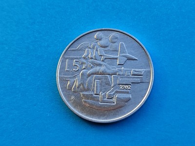 5 Lire 1982 San Marino-UNC-RAR foto
