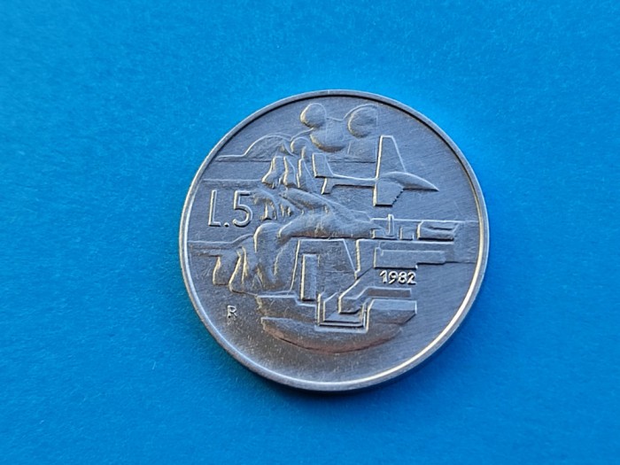 5 Lire 1982 San Marino-UNC-RAR
