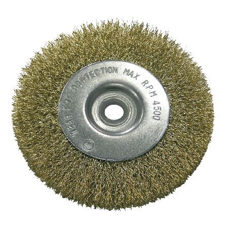 Perie sarma alama tip circular cu orificiu 75mm Perie sarma alama tip circular cu orificiu 75mm