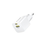 &Icirc;ncărcător de perete Wozinsky WWCEAC GaN USB-A USB-C 33W - alb