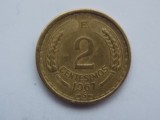 2 CENTESIMOS 1967 CHILE
