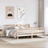 Cumpara ieftin Cadru de pat cu tăblie, 180x200 cm, lemn masiv de pin