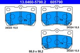 ATE 13.0460-5790.2 set placute frana,frana disc