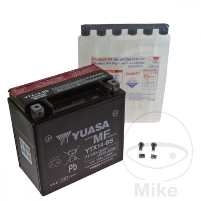 MBS Baterie moto 12V12Ah Yuasa YTX14-BS, Cod Produs: 7070709MA foto