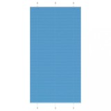 vidaXL Jaluzea plisată Albastru 110x200 cm Lățime țesătură 109,4 cm