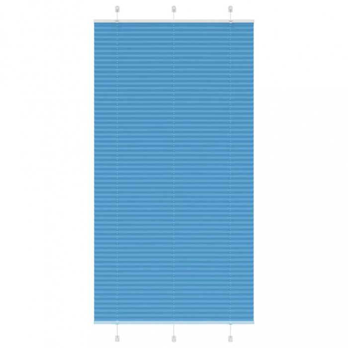 vidaXL Jaluzea plisată Albastru 110x200 cm Lățime țesătură 109,4 cm