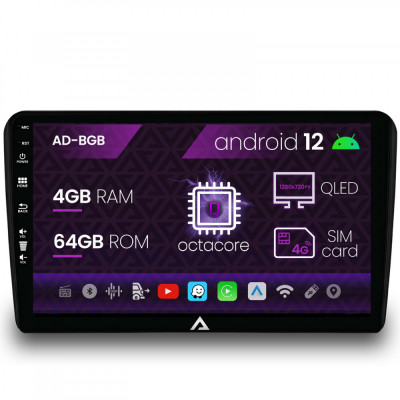 Navigatie Audi A3 S3 RS3, Android 12, Q-Octacore 4GB RAM + 64GB ROM, 9 Inch - AD-BGQ9004+AD-BGRKIT424 foto