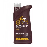 Ulei Motor MANNOL 4-Takt Plus 10W40 - 1 Litru, Sintetic cu Ester (Moto 4T, Ambreiaj Umed)