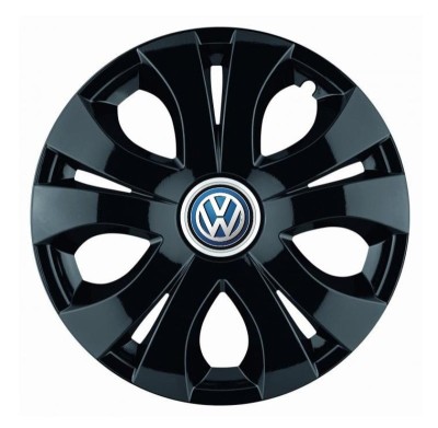 Set 4 Capace Roti Top Negru R15, Compatibil Cu Volkswagen foto
