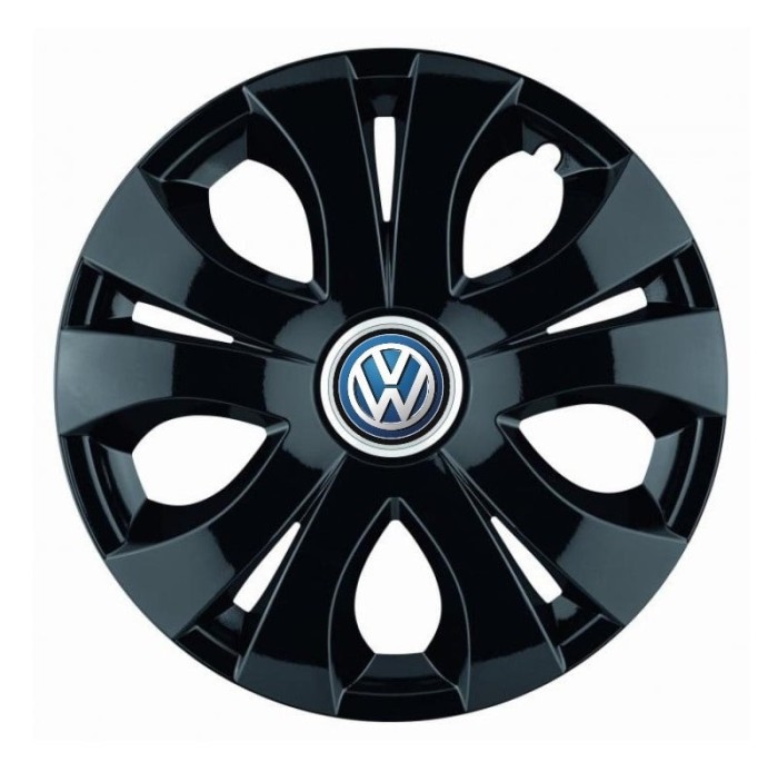 Set 4 Capace Roti Top Negru R15, Compatibil Cu Volkswagen