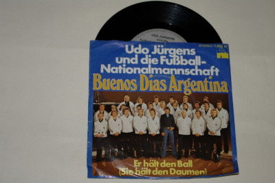 Udo Jurgens und die FuBball Nationalmannschaft - vinil - 7&amp;quot; foto