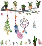 Autocolant de perete HautStore, PVC, multicolor, 72 x 78 cm