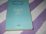 FILOSOFIA SPANIOLA IN TEXTE - Evul Mediu, Renasterea ,1991