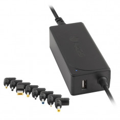 Incarcator universal pentru laptop NGS, 45 W, USB 2A, 110 V, 8 adaptoare foto