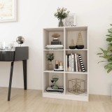 Cumpara ieftin Bibliotecă, alb, 70x33x110 cm, lemn masiv de pin
