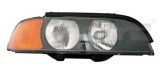 Far Bmw Seria 5 E39 01.1996-08.2000 TYC fata dreapta tip bec H7+HB3 201610FE semnalizare portocalie