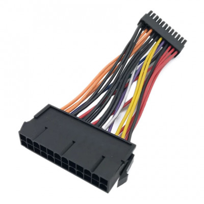 Cablu adaptor sursa alimentare de la ATX 24 pin la mini 24 pini, Active, 10 CM, compatibil Dell Optiplex 760 780 960 980 foto