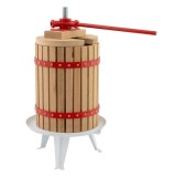 Presa manuala pentru fructe Rotor FP-18, 18 L, din stejar, fonta si otel