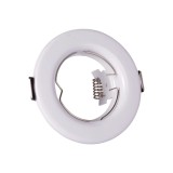 Rama Spot Rotund Alb Erste GU10 82mm Fara Sursa Corpuri de Iluminat Interior