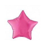 Balon Folie Metalizat Stea Magenta- 45 cm