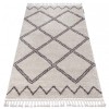 Covor Berber Asila B5970 cremă si maro Franjuri shaggy pletos, 80x150 cm, Dreptunghi, Polipropilena