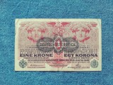 1 Krone 1916 Austria Stampila Coroana Korona Ungaria Austro Ungaria