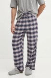 Hollister Co. pantaloni de pijama barbati, culoarea albastru marin, modelator, KI313-4024