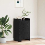 Bufet Stejar Negru 45x35x75 cm Lemn Ingineresc