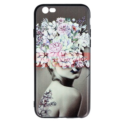 Toc TPU+PC UV Print 3D Apple iPhone 6 Lady foto