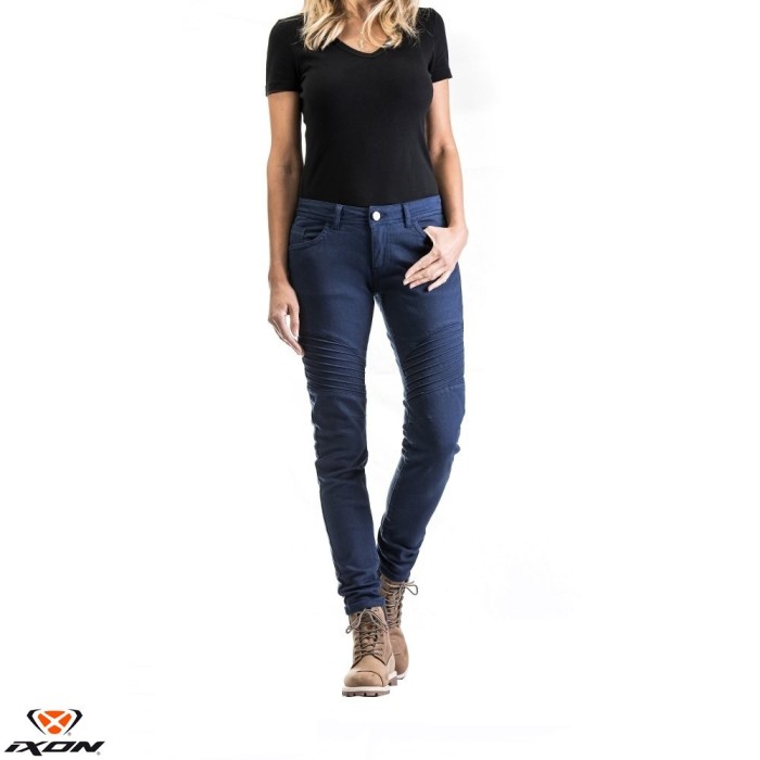 Blugi (jeans) femei pentru scuter - motocicleta Ixon model Vicky culoare: Navy (albastru) (Cordura&reg; Denim) L