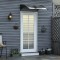 Outsunny Copertina de Exterior din Policarbonat pentru Usi si Ferestre cu Kit de Montare 100x100x26cm - Maro