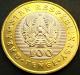 Cumpara ieftin Moneda exotica bimetal 100 TENGE - KAZAHSTAN, anul 2020 *cod 3005 = Qyran B&uacute;rkit, Asia