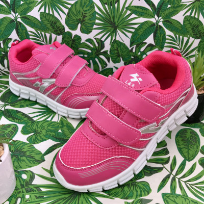 Adidasi roz cu scai pt fetite pantofi sport f usori 32 cod 0758 foto