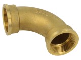 Terminație &icirc;mbinare arc 90&deg; mamă-mamă, alamă CW617N, G 1 1/2"