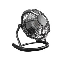 Ventilator de birou Vguard, 14 x 15 cm, USB, ABS, negru