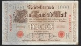 GERMANIA 1000 / 1.000 MARCI / MARK 1910 [2] P - 44b ,Serie Rosie , Sufix A , 7 cifre Litera K , VF