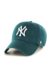47 brand șapcă de baseball din bumbac MLB New York Yankees culoarea verde, cu imprimeu, B-RGW17GWS-PG